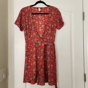 Wrapped summer dress